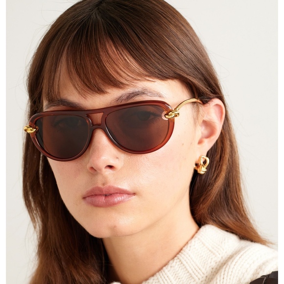 NWT Bottega Veneta BV1418S-004 Sunglasses